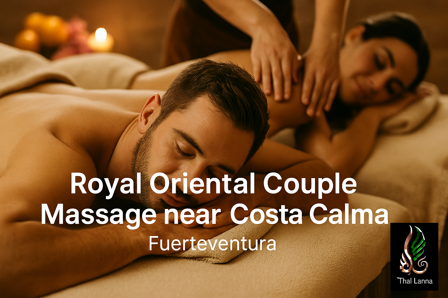 Couple enjoying a Royal Oriental Thai massage near Costa Calma, Fuerteventura